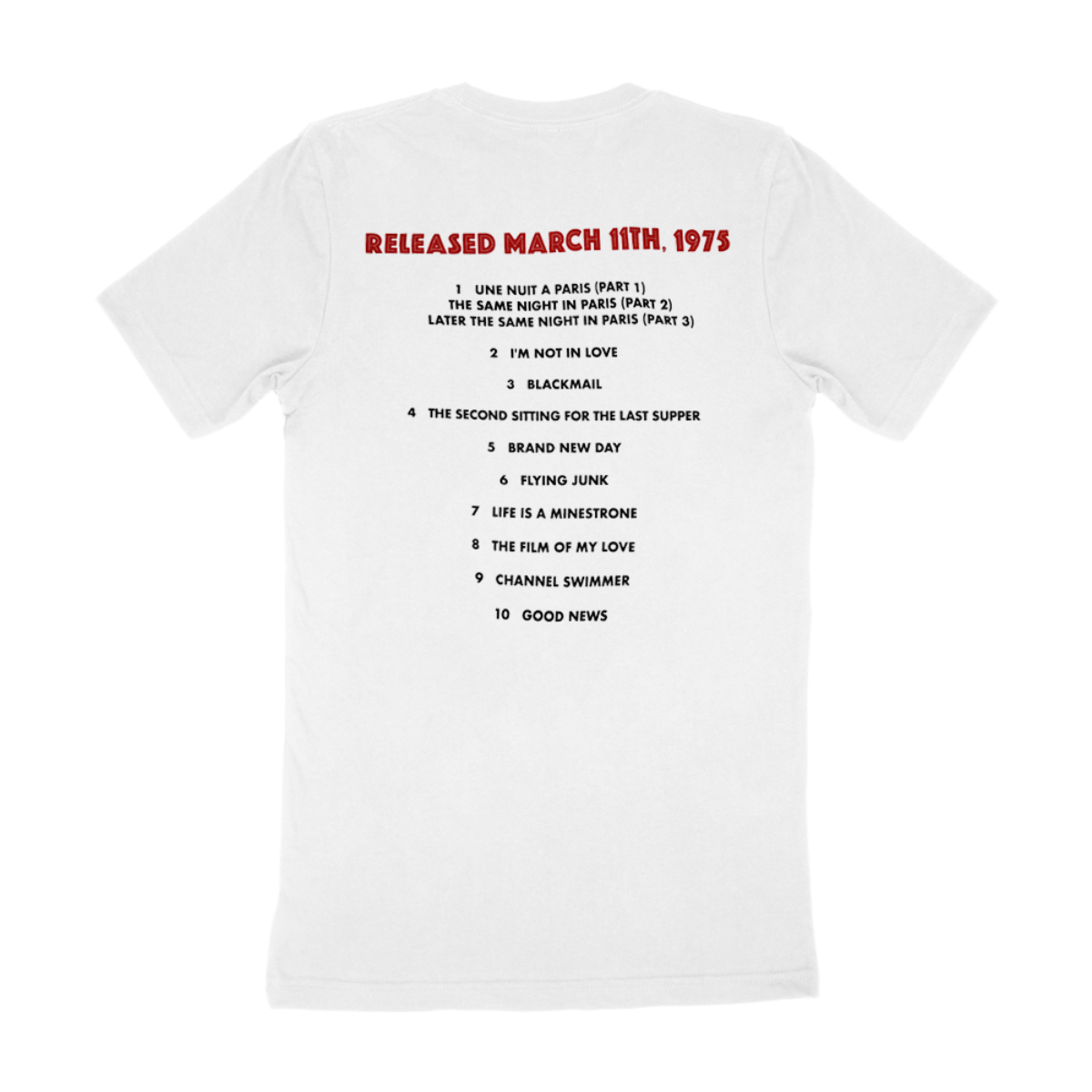 White Soundtrack Tee